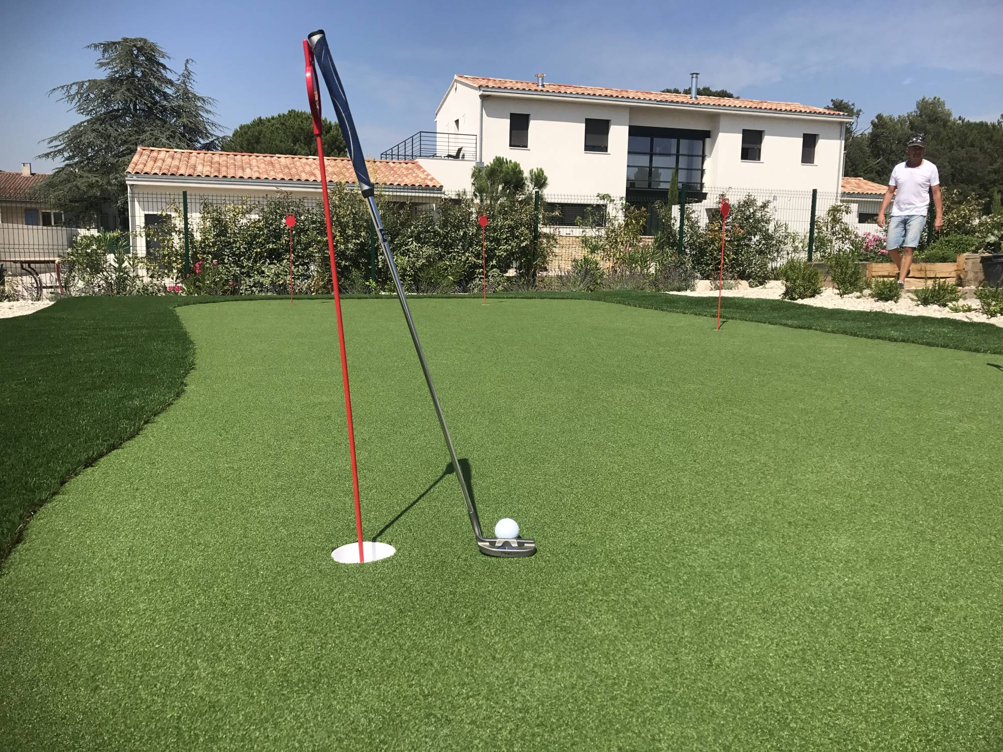 green de golf à domicile