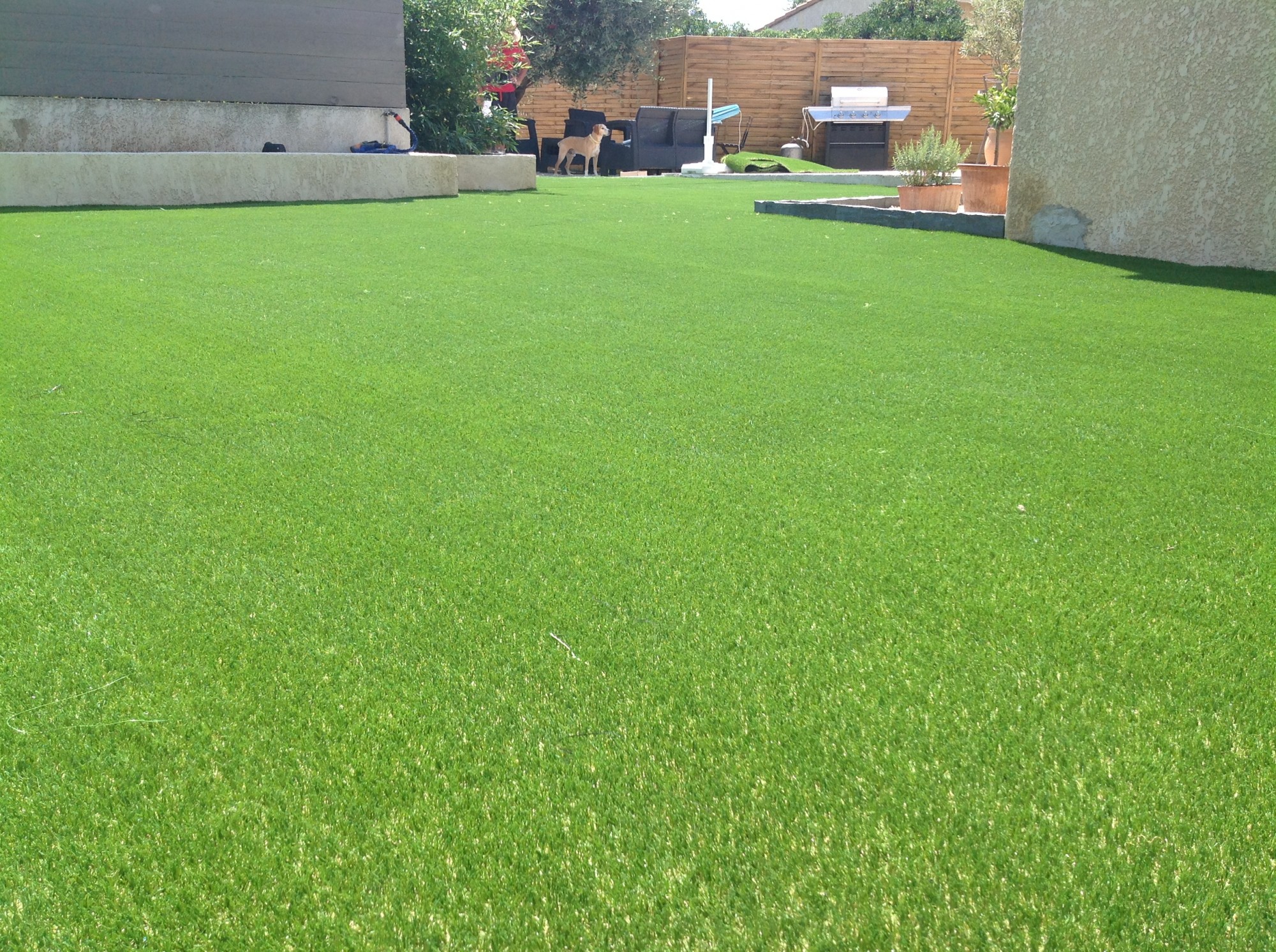 installation d'un gazon synthétique à Nice