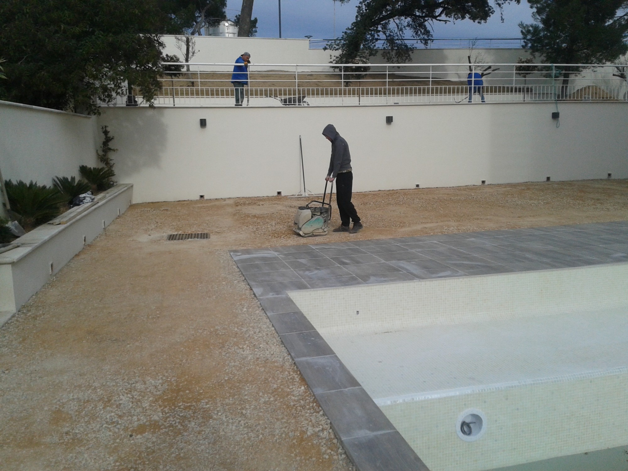 Préparation du terrain en tout venant compacté