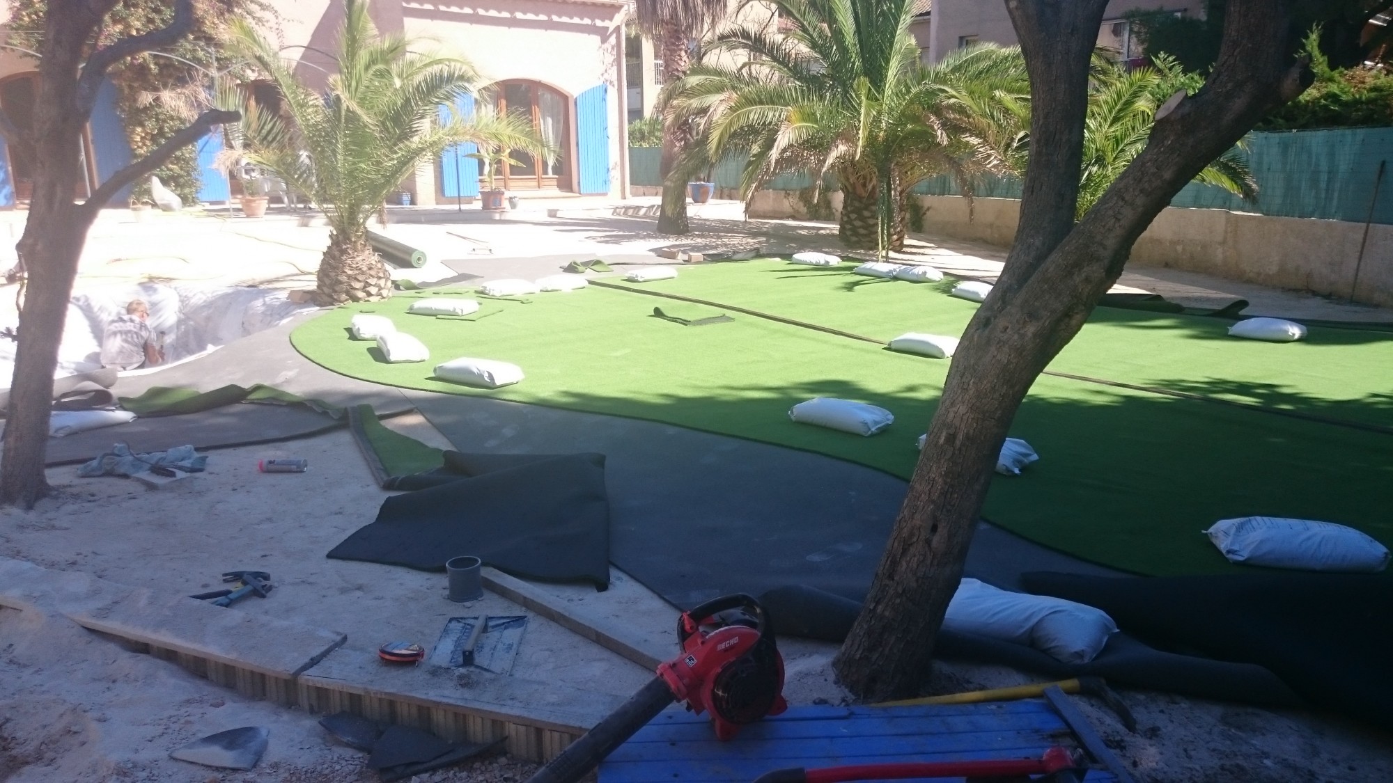 Installation de green artificiel à Nice