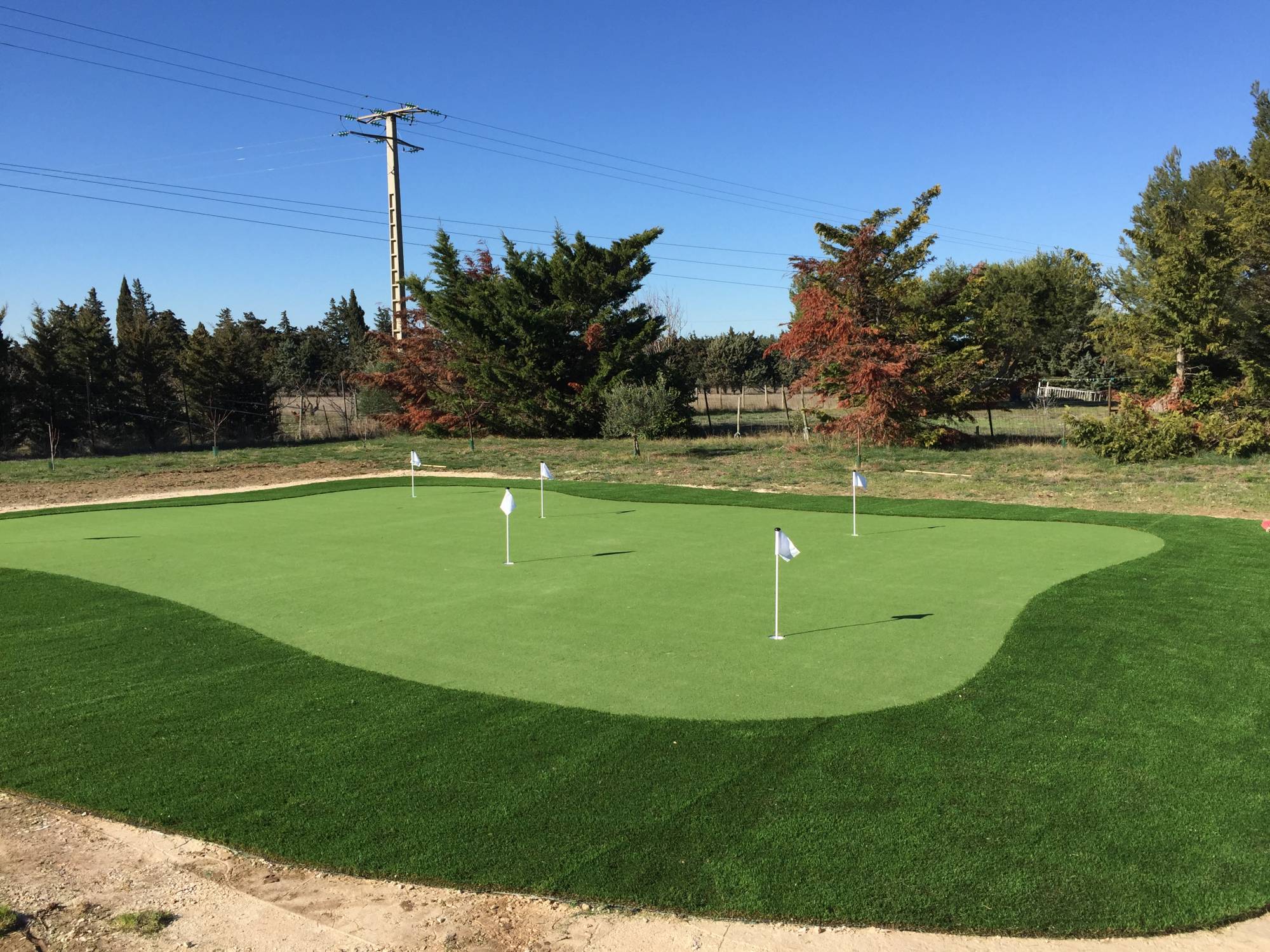 poseur de green synthétique