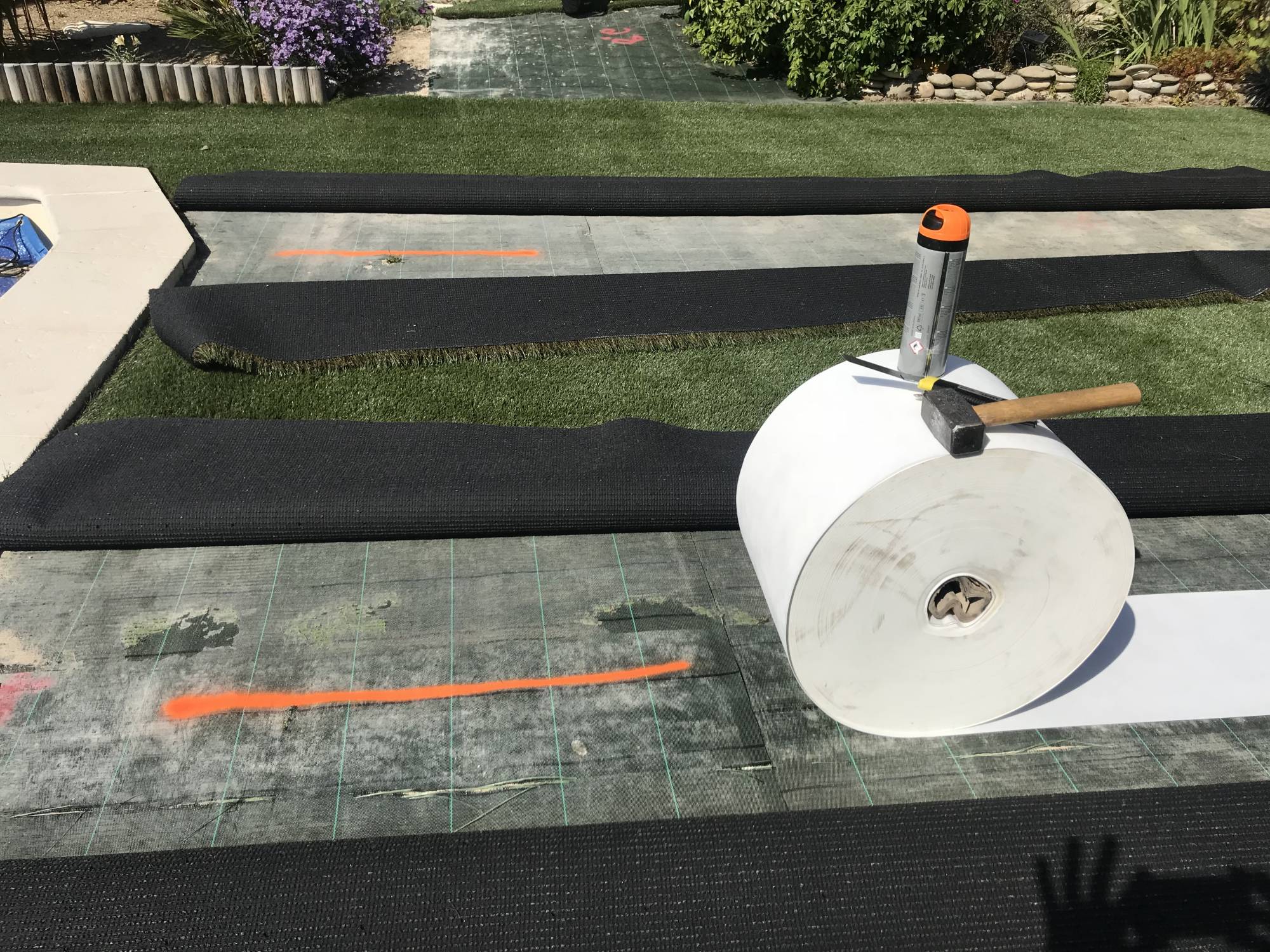 pose de gazon artificiel aux Pennes Mirabeau