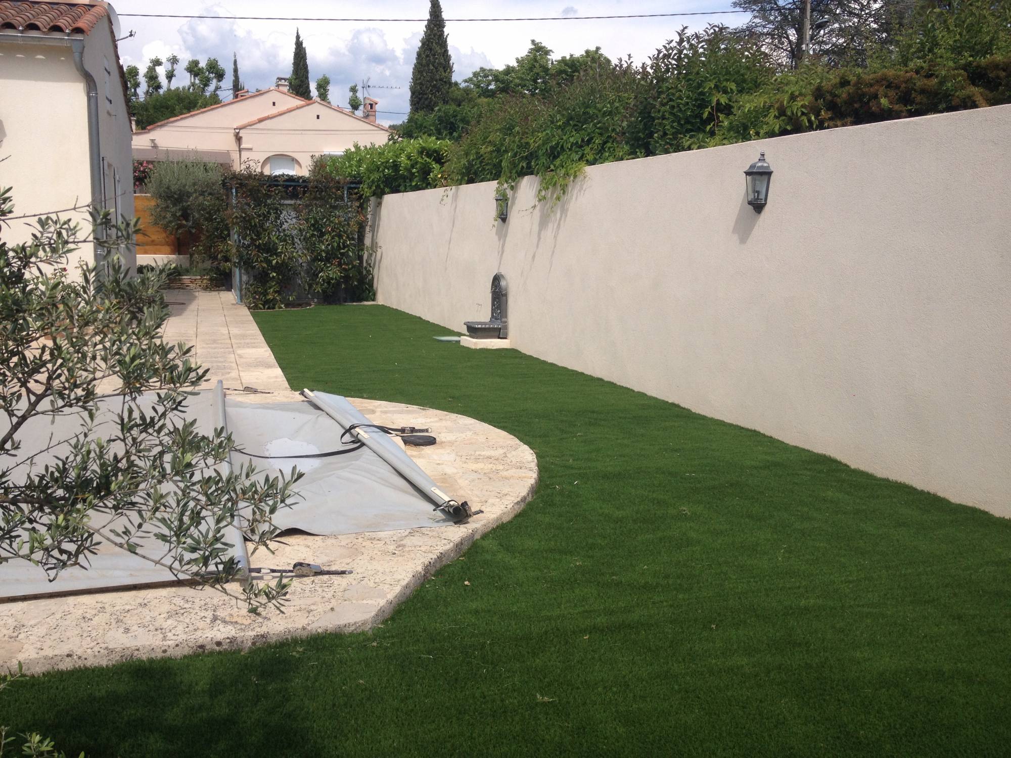 Gazon synthétique pour allée