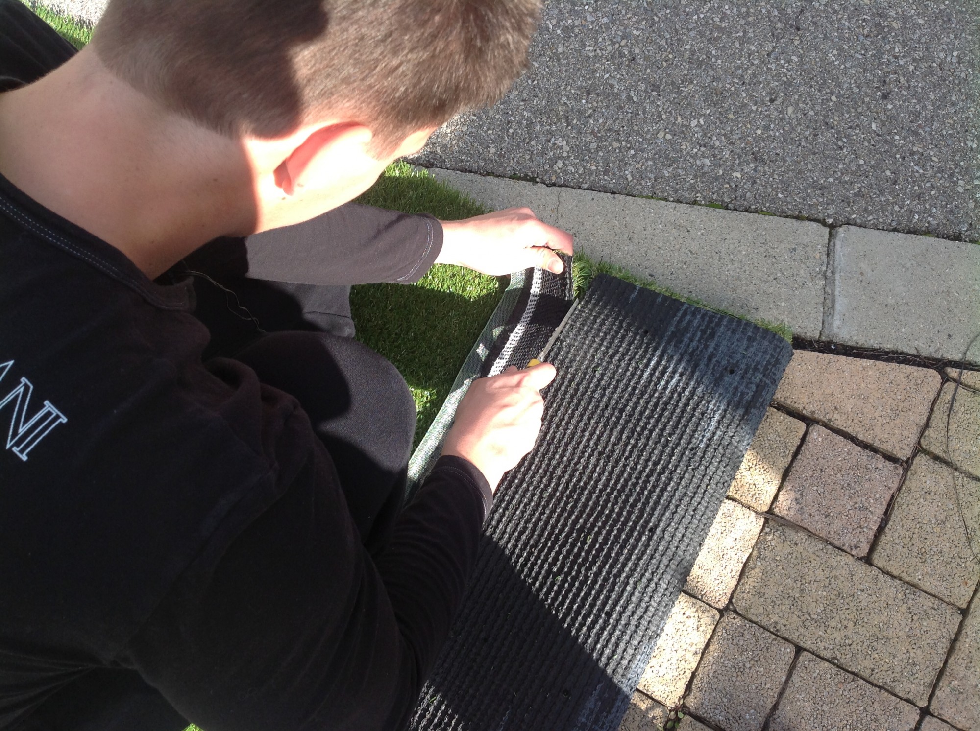 pose d'un gazon artificiel à Nice