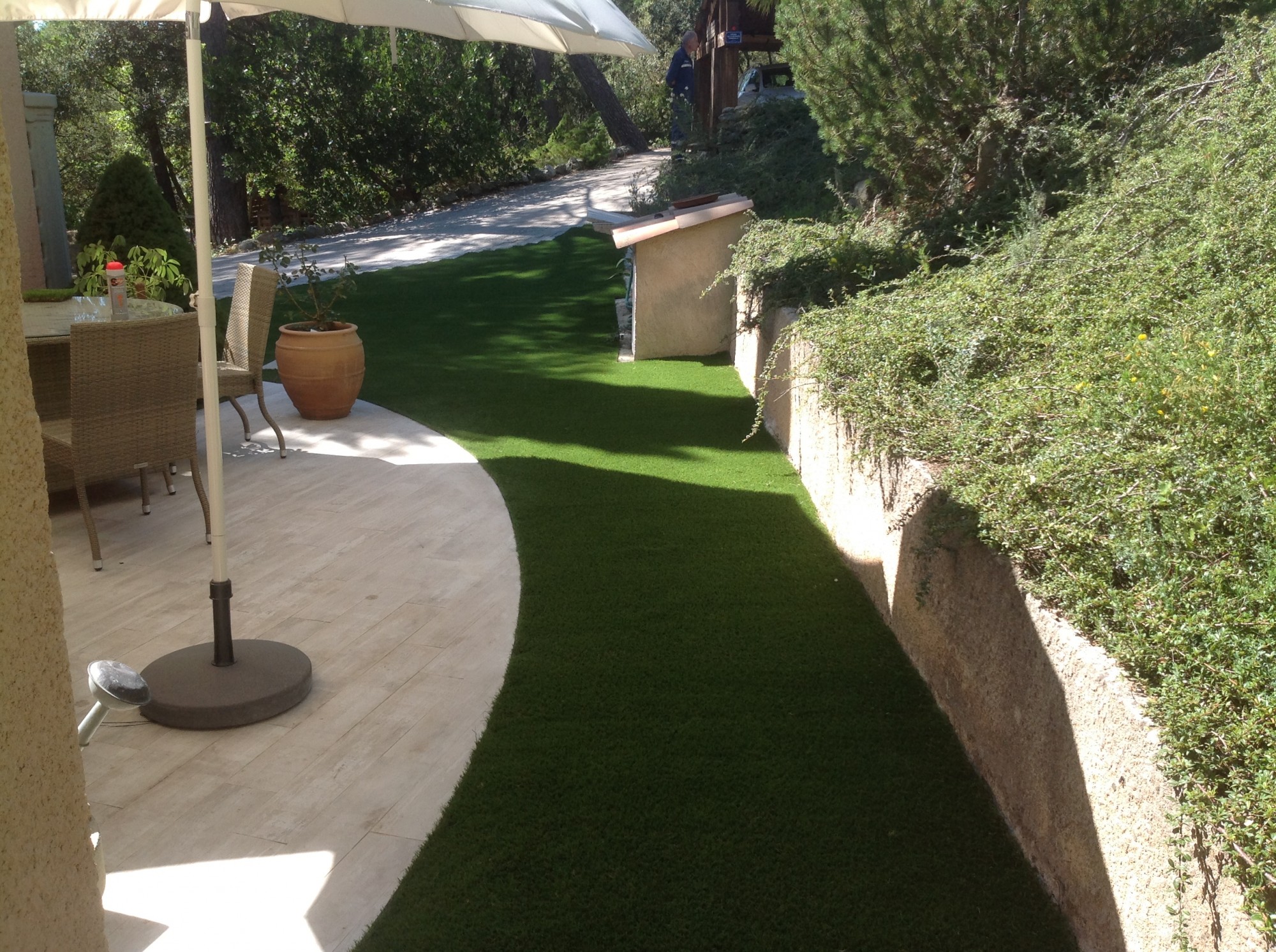 Installation d'un gazon synthétique à Montpellier