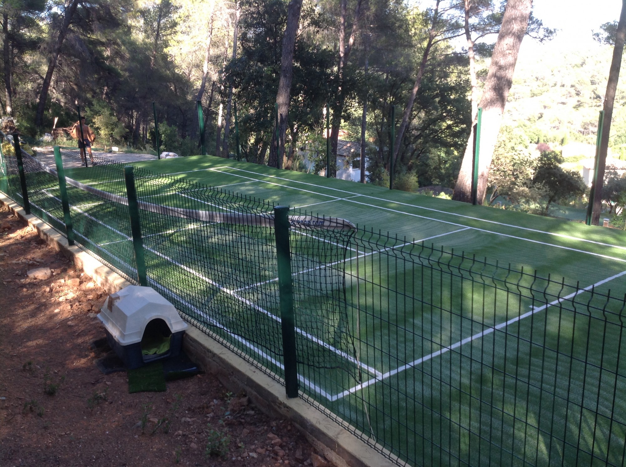 construction d'un terrain de padel à Aix en Prrovence