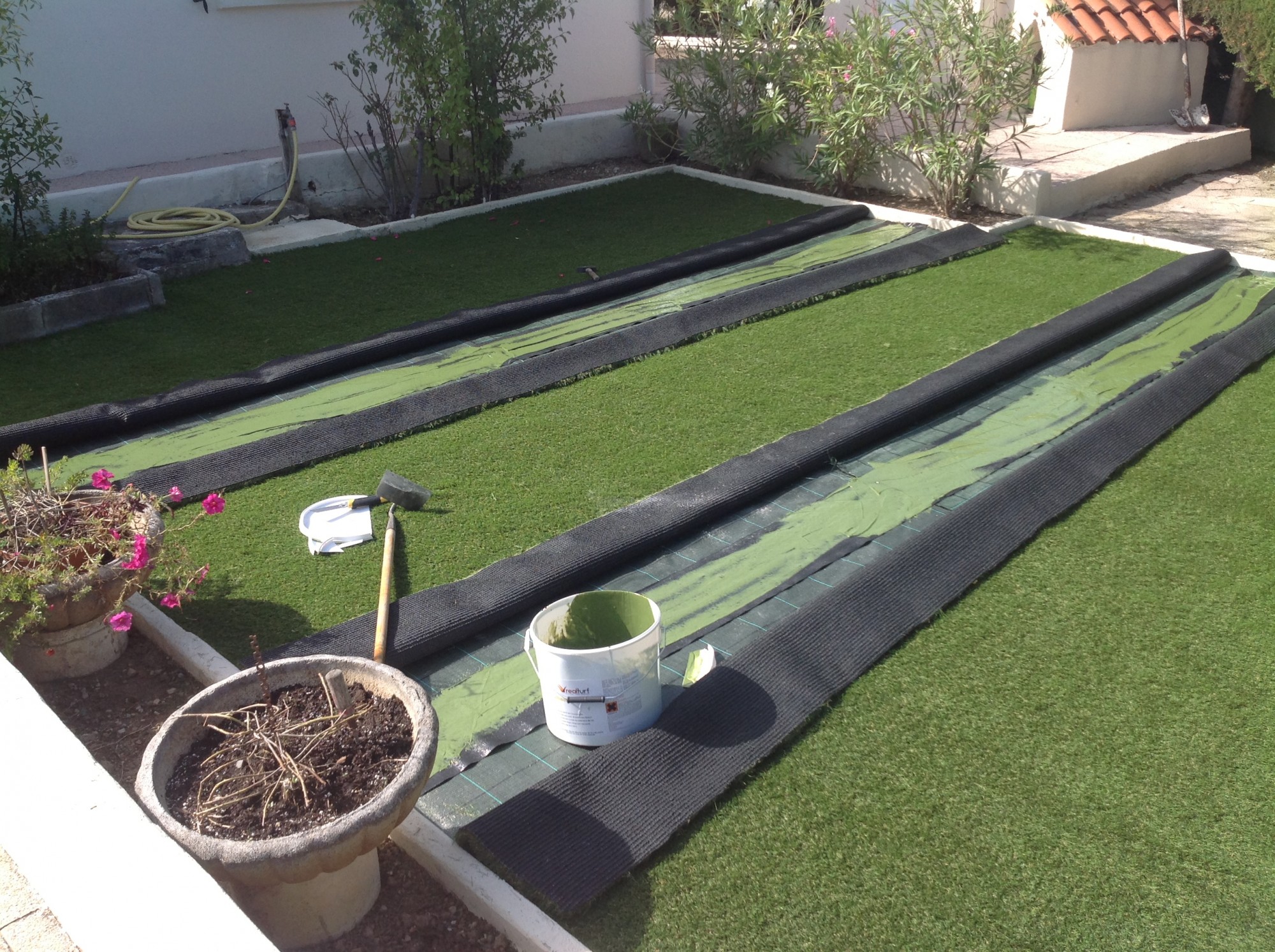 Pose de gazon artificiel à Montpellier