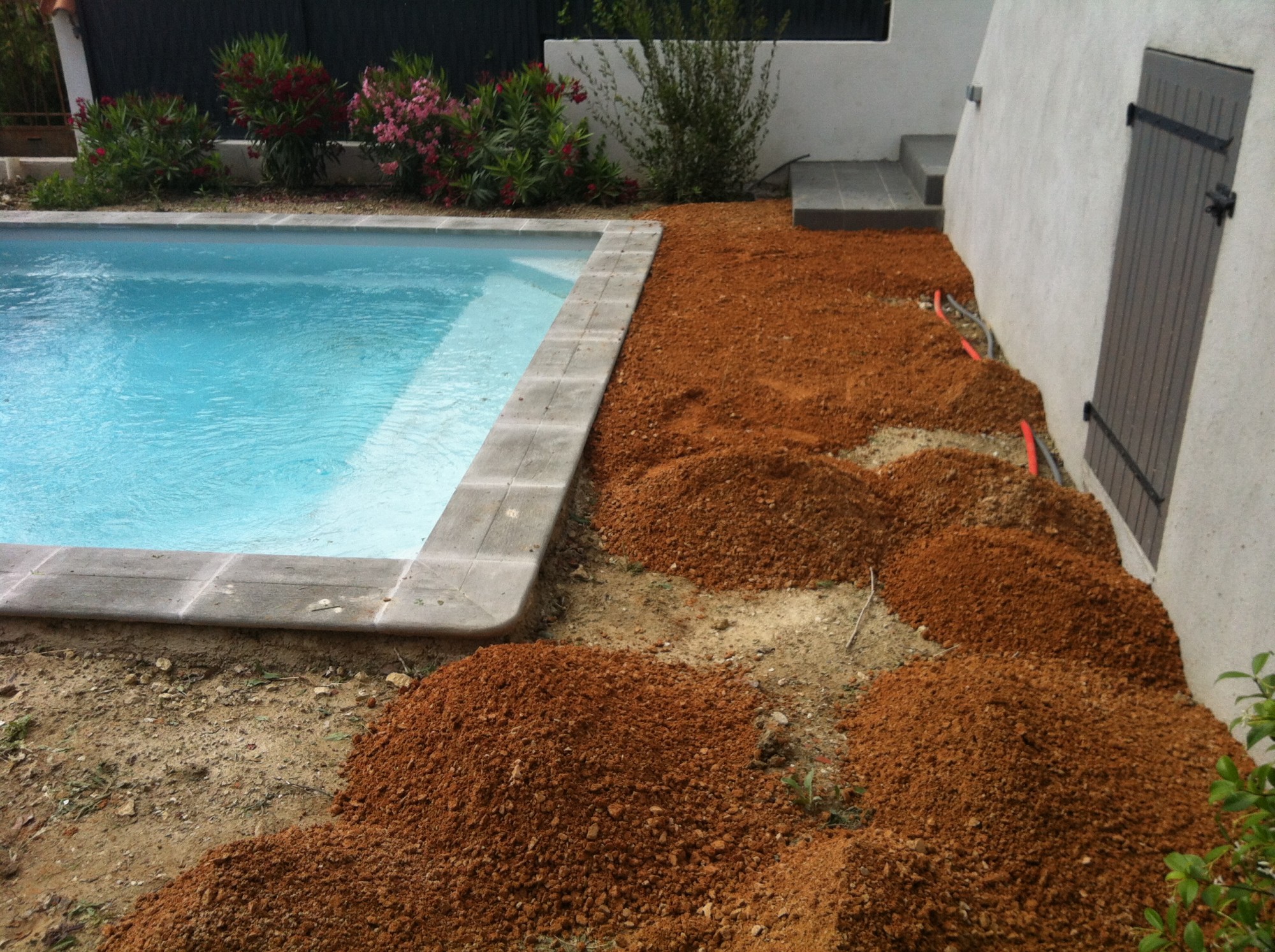 Mise en place du tout venant 0.2 à Aix en Provence