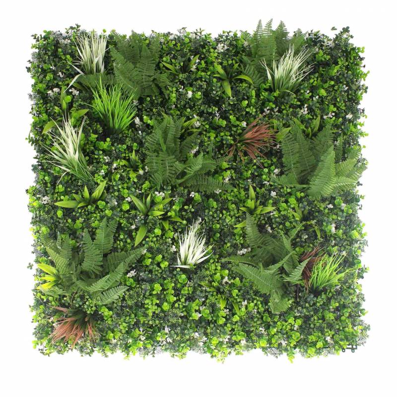 Mur végétal Luxe fleurs blanches